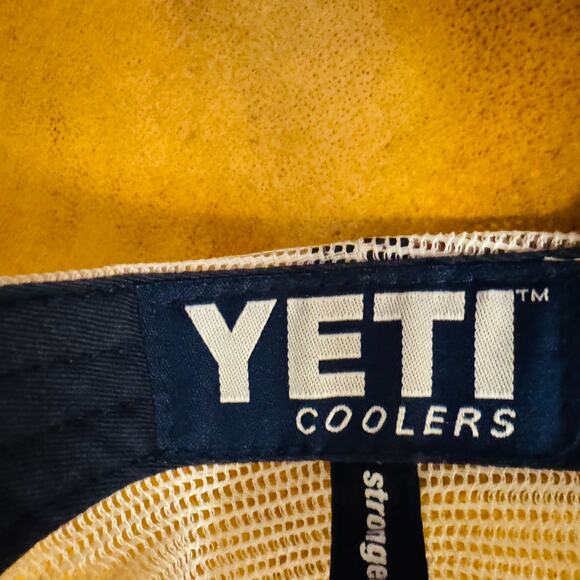 YETI Coolers Mesh Snapback Bad=seball Hat Cap Adjustable Blue White - Picture 7 of 10